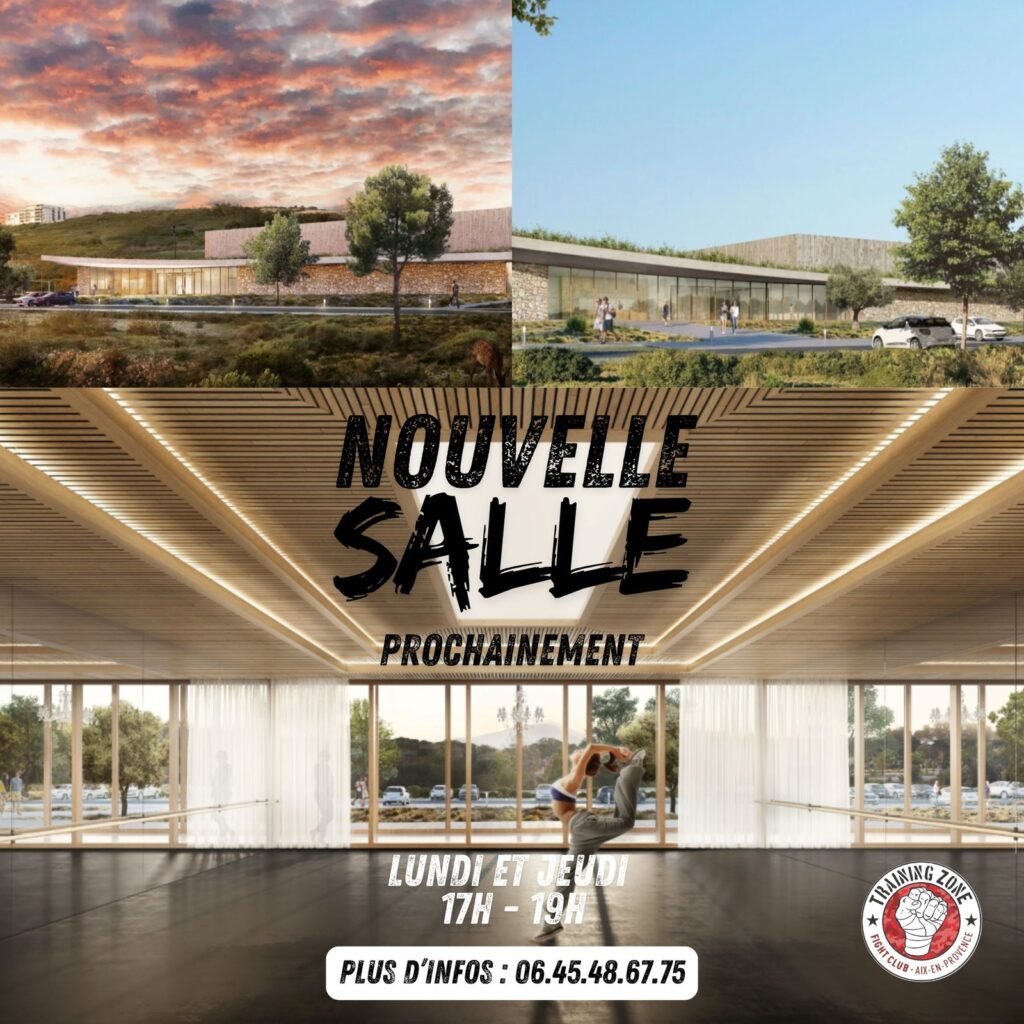 Visuel de la société Training Zone annonçant l'ouverture prochaine d'une salle