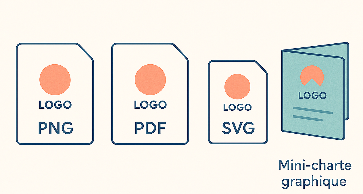 Illustration de différents formats de logos