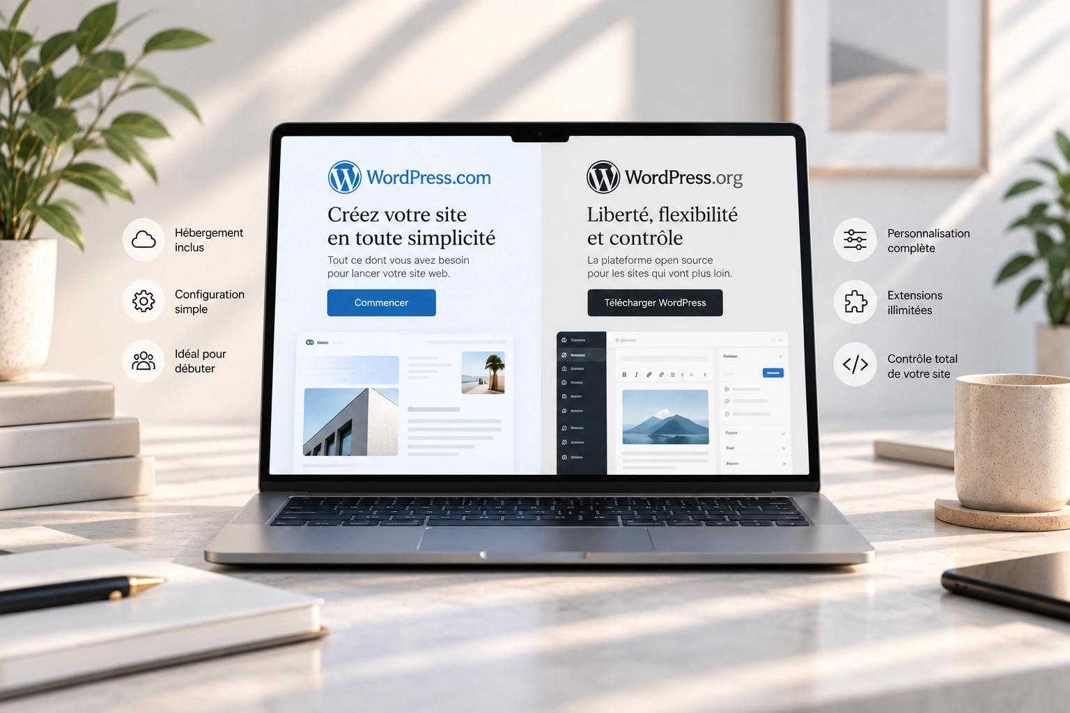 WordPress.com vs WordPress.org : quelles différences ? Le guide ultime pour choisir la bonne plateforme