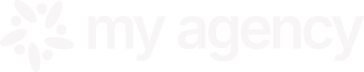 Logo blanc de My Agency